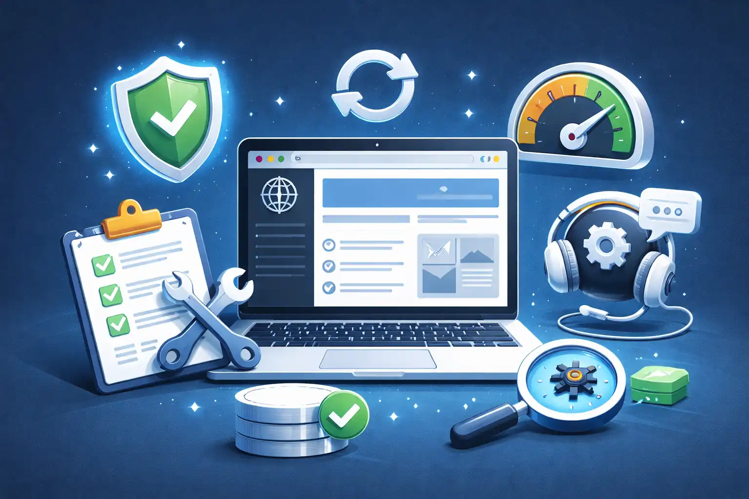 ce include abonament mentenanta site