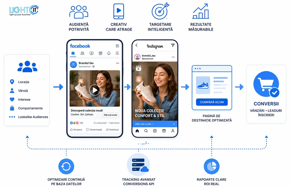 Promovare Online prin Meta Ads , Facebook, Instagram