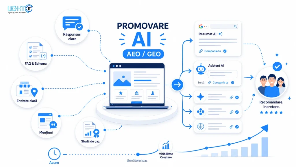 Promovare online prin AI (GEO/AEO)