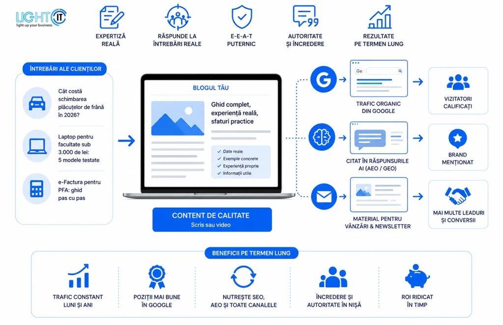 Promovarea afacerii tale prin content marketing, blog